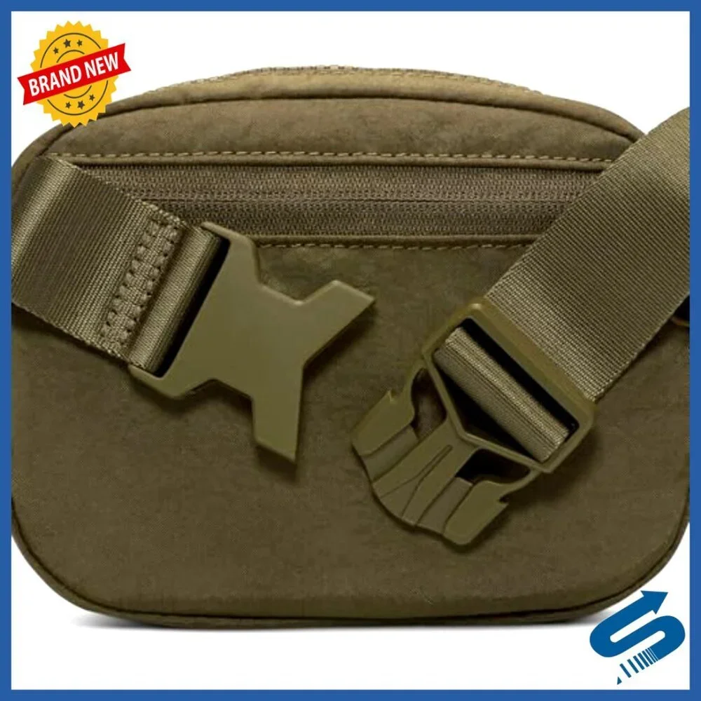 Small Nylon Crossbody Bag with Adjustable Strap, 2L Capacity